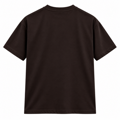 Peace in Chaos Mandala Coffee Brown Classic Crew T-Shirt