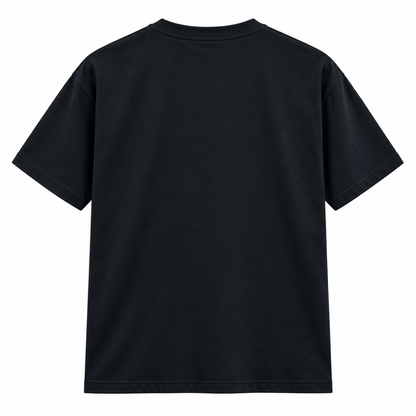Peace in Chaos Mandala Navy Blue Classic Crew T-Shirt